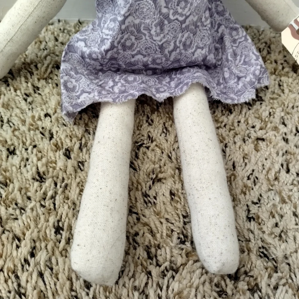 Dainty Cheeks Kitty In Dress Hairbow Handmade Doll